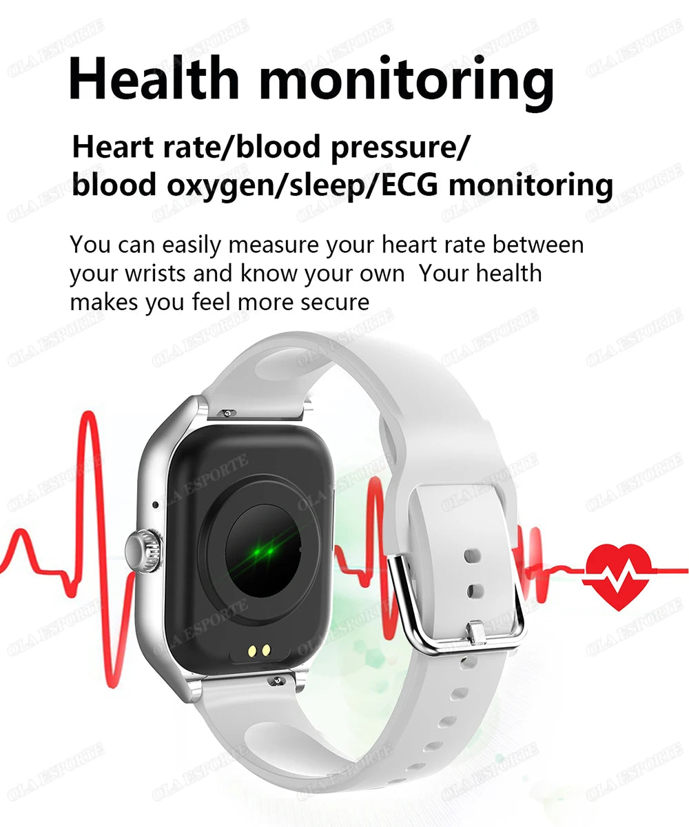 Smartwatch z rozmowami Bluetooth, monitorem zdrowia i ekranem 1.83" – dla niej i dla niego