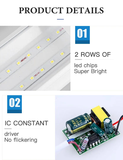 Lampka LED pod szafkę kuchenną 5W 10W 20W – zimna/ciepła biel 220V