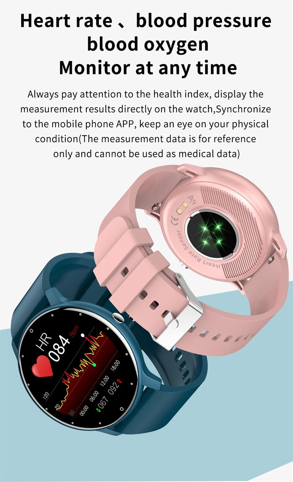 Smartwatch LIGE – Rozmowy Bluetooth, Puls, Tlen we Krwi, Tryby Sportowe