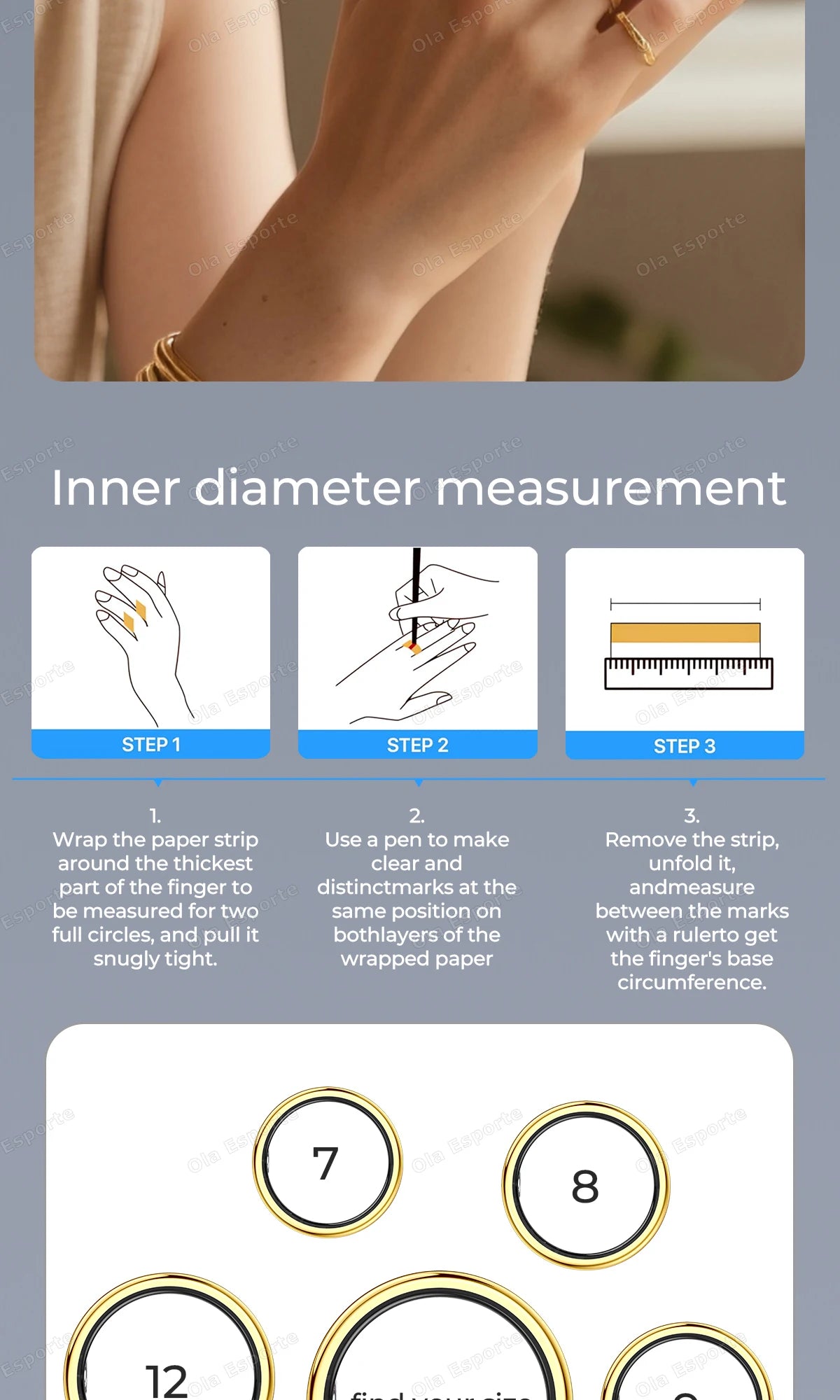 Inteligentny Pierścień Smartring – Tętno, Ciśnienie, Sen, SpO2 | IP68 | Bluetooth 5.3