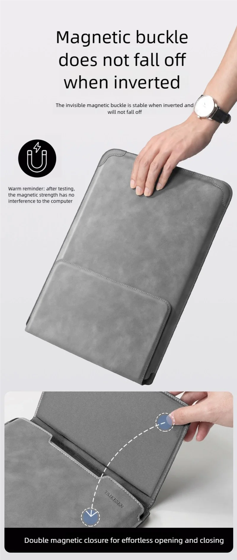 Pokrowiec na laptopa 13 14 15 15.6 16 cali z podstawką – etui do MacBooka, HP, Dell, Huawei