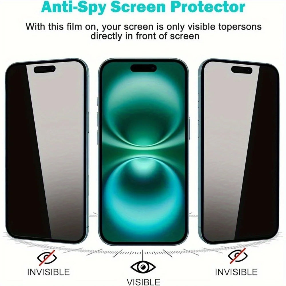 Szkło hartowane Privacy Anti-Spy do iPhone 17 Pro Max / 16 / 15 / 14 / 13 / 12 / 11 / XS / XR – ochrona prywatności