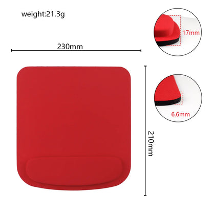 Podkładka pod mysz z podpórką pod nadgarstek - ergonomiczna, gumowa podstawa