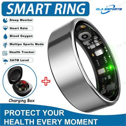 Inteligentny Pierścień Smartring – Tętno, Ciśnienie, Sen, SpO2 | IP68 | Bluetooth 5.3