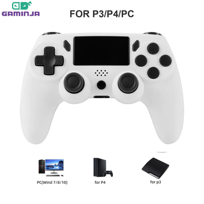 Pad bezprzewodowy GAMINJA P47 do PS4 PS3 PC – żyroskop 6-osiowy, touchpad, podwójne wibracje