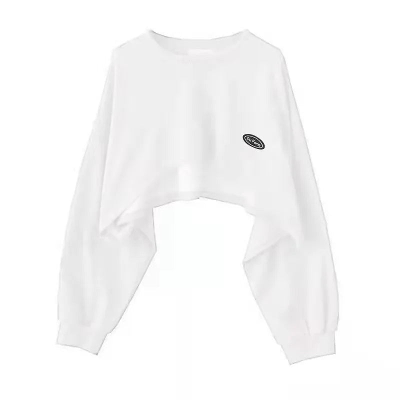 Bluza Damska Oversize Pullover z Kapturem – Jednolity Kolor Streetwear