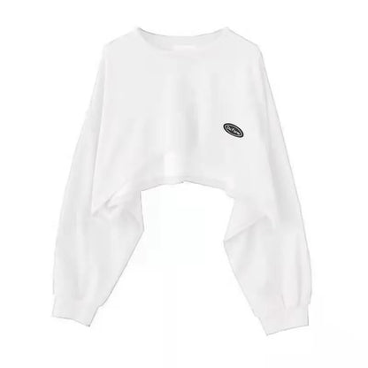 Bluza Damska Oversize Pullover z Kapturem – Jednolity Kolor Streetwear