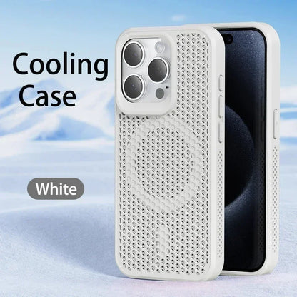 Chłodzące Etui do iPhone z MagSafe – Oddychające, Matowe, Antyodciskowe