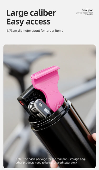 CYCLAMI Portable Cycling Tool Box MTB Road Bicycle Capsule Boxes Apply Bottle Cage Storage Repair Tool Kit Bike Frame Equipment