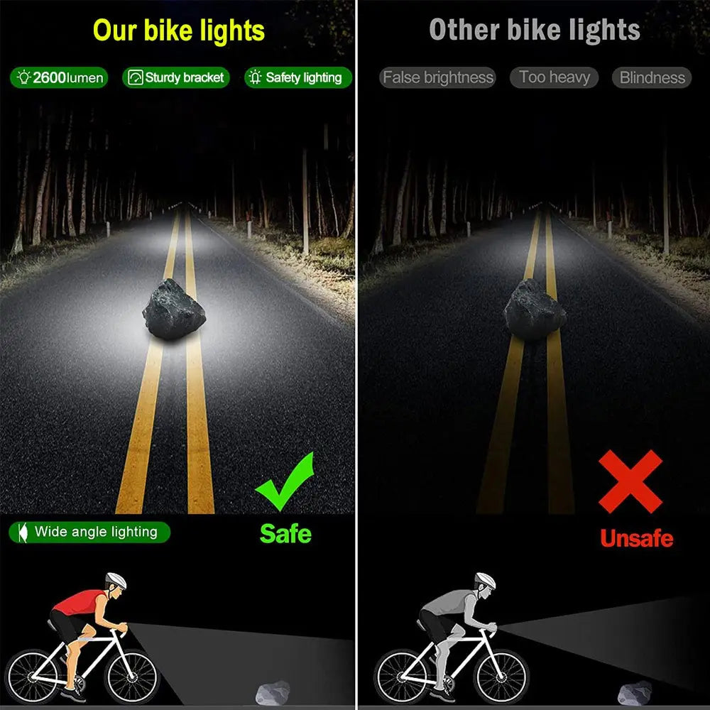 Bicycle Light Front 8/17LED 25500Lumen Bike Light 10000mAh Waterproof Flashlight USB Charging MTB Road Cycling Lamp Accessories