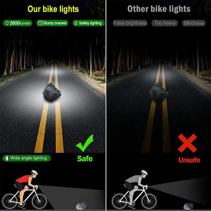 Bicycle Light Front 8/17LED 25500Lumen Bike Light 10000mAh Waterproof Flashlight USB Charging MTB Road Cycling Lamp Accessories