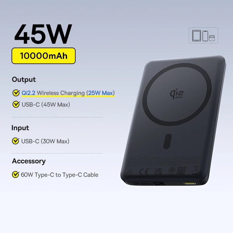 Powerbank Baseus Qi2 10000mAh 15W Magnetyczny iPhone