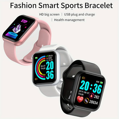 Smartwatch Damski Męski CHAOGENB Y68 – Monitorowanie Snu, Tętna i Aktywności