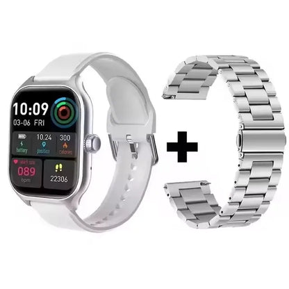 Smartwatch z rozmowami Bluetooth, monitorem zdrowia i ekranem 1.83" – dla niej i dla niego