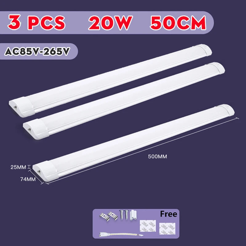 Lampka LED pod szafkę kuchenną 5W 10W 20W – zimna/ciepła biel 220V