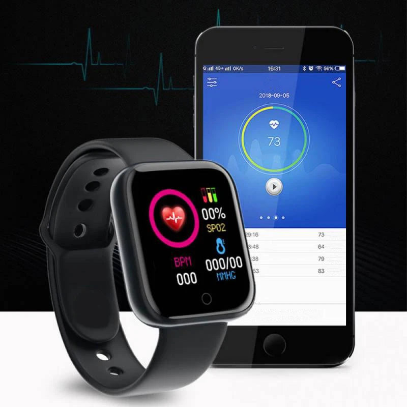 Smartwatch Damski Męski CHAOGENB Y68 – Monitorowanie Snu, Tętna i Aktywności