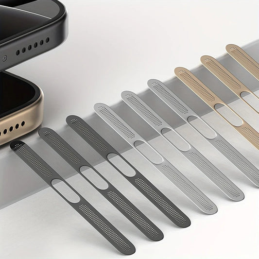 Siateczka przeciwkurzowa do iPhone 12 13 14 15 16 Pro – metalowa ochrona głośnika słuchawkowego (5 szt.)