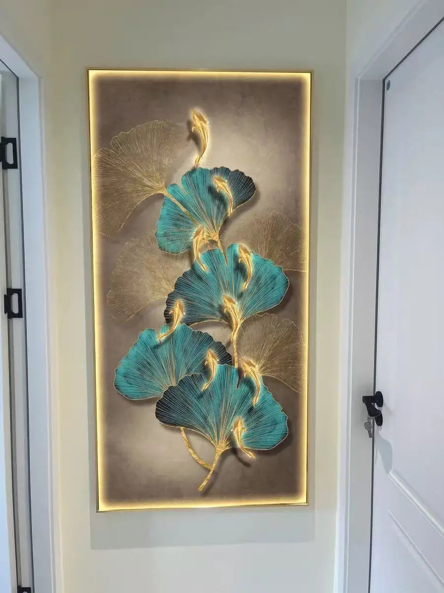Kinkiet LED Ceramiczny Ginkgo – Nowoczesna Lampa Ścienna do Salonu, Sypialni i Jadalni