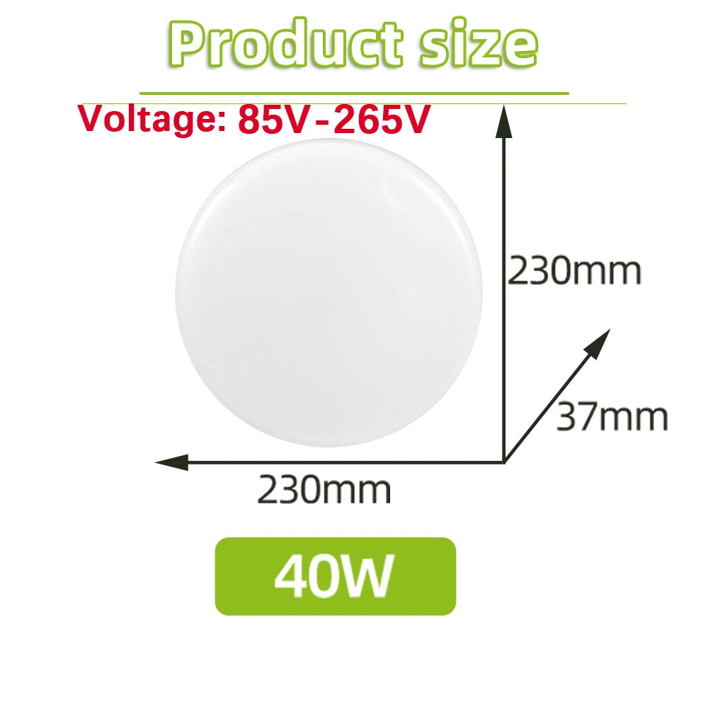 Lampa sufitowa LED 15W-50W nowoczesna do salonu sypialni kuchni