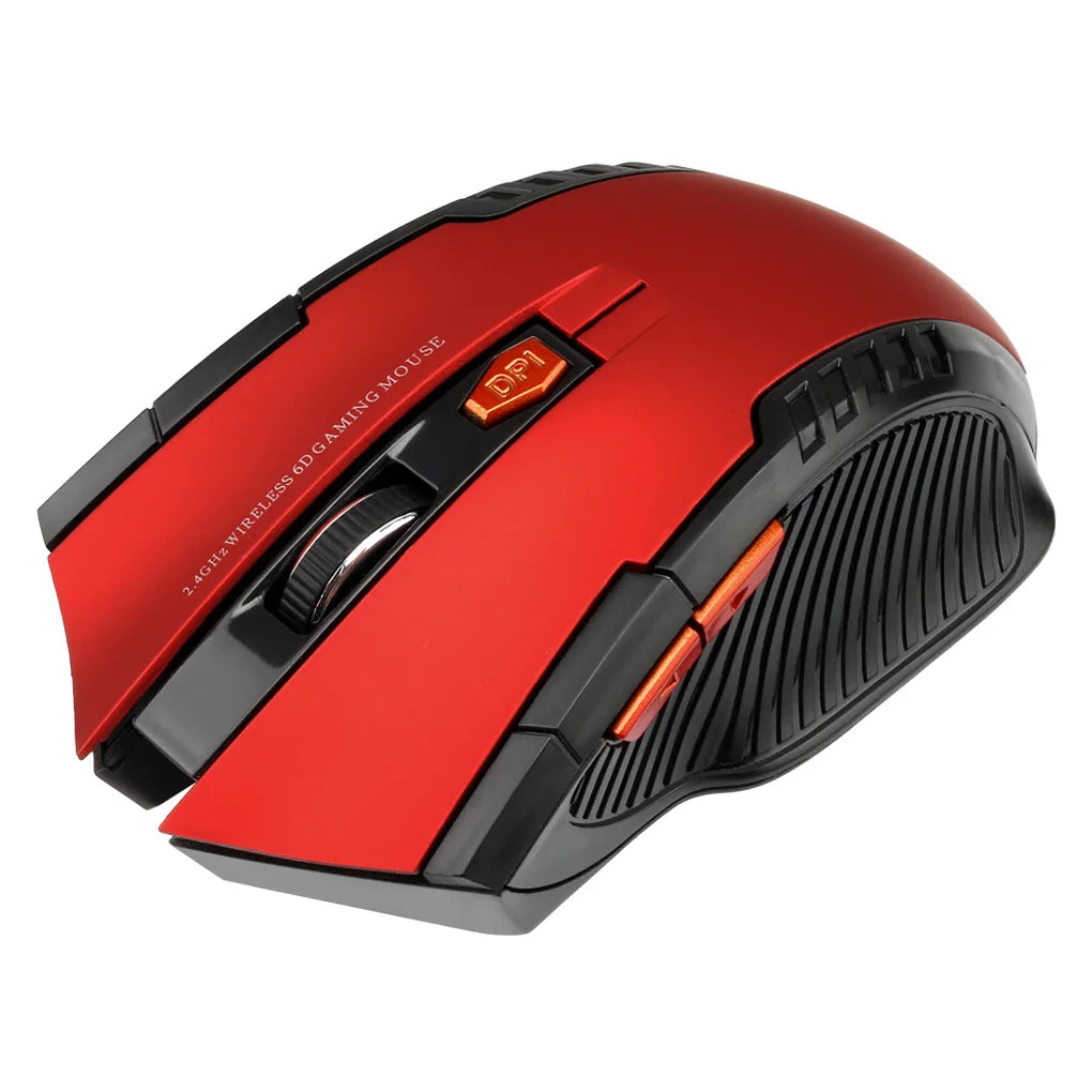 Mysz bezprzewodowa 2.4G 1600DPI 6 przycisków USB do PC i laptopa