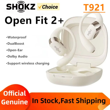 Shokz OpenFit 2+ słuchawki open-ear z Dolby Audio