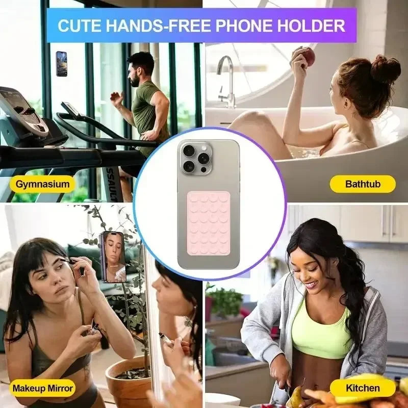 Silikonowy uchwyt do telefonu na przyssawki - mata antypoślizgowa
