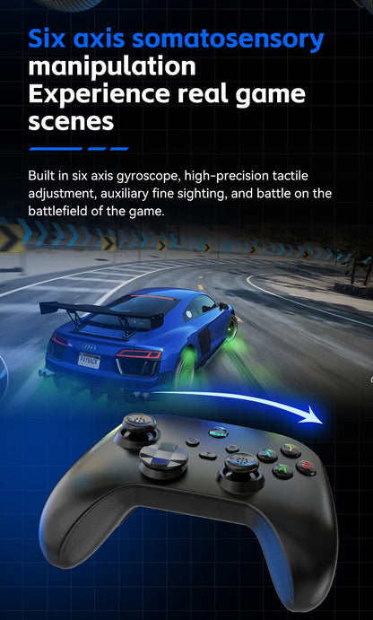 Kontroler G6 Bezprzewodowy do Gier Mobilnych z Hall Trigger i Hall Joystick | Switch / PC / Android / iOS