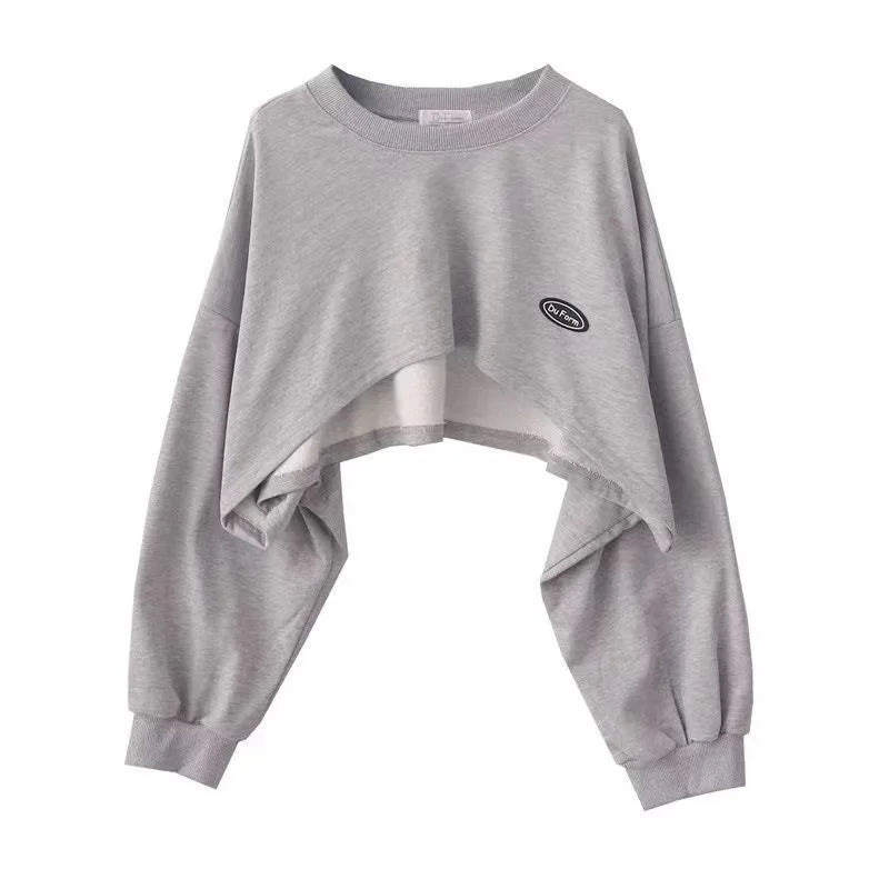 Bluza Damska Oversize Pullover z Kapturem – Jednolity Kolor Streetwear