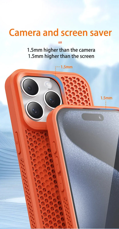 Chłodzące Etui do iPhone z MagSafe – Oddychające, Matowe, Antyodciskowe
