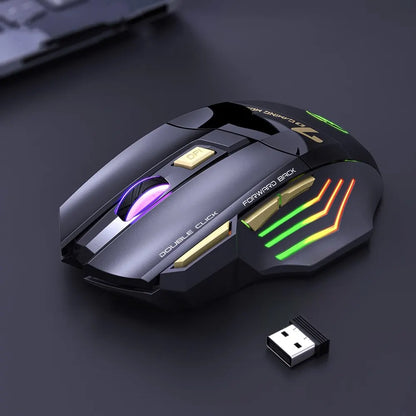 Mysz Bezprzewodowa IMICE GW-X7 Gaming 3200DPI Bluetooth 2.4GHz 7 Klawiszy LED RGB Cicha Ładowalna