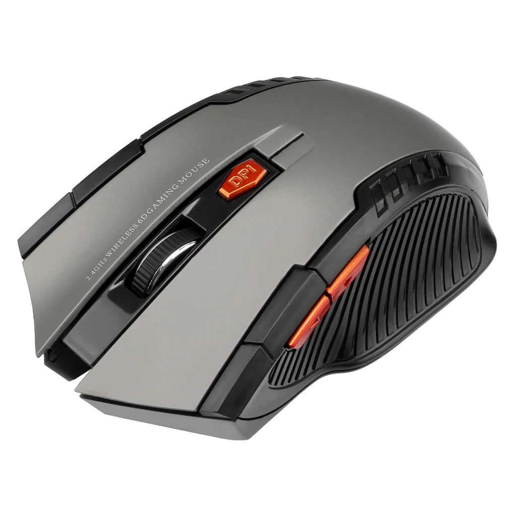Mysz bezprzewodowa 2.4G 1600DPI 6 przycisków USB do PC i laptopa