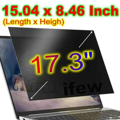 Filtr Prywatności na Ekran Laptopa 12.5 13.3 14 15.6 16 17.3 cali – Ochrona Anti-Spy