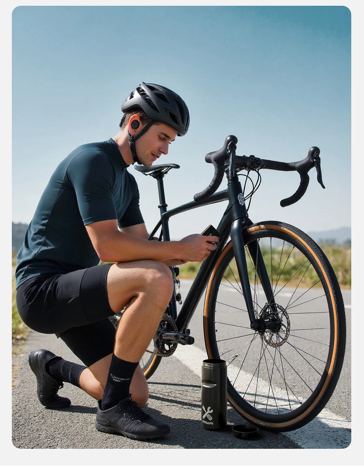 CYCLAMI Portable Cycling Tool Box MTB Road Bicycle Capsule Boxes Apply Bottle Cage Storage Repair Tool Kit Bike Frame Equipment