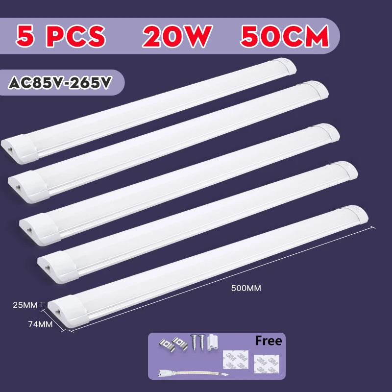 Lampka LED pod szafkę kuchenną 5W 10W 20W – zimna/ciepła biel 220V