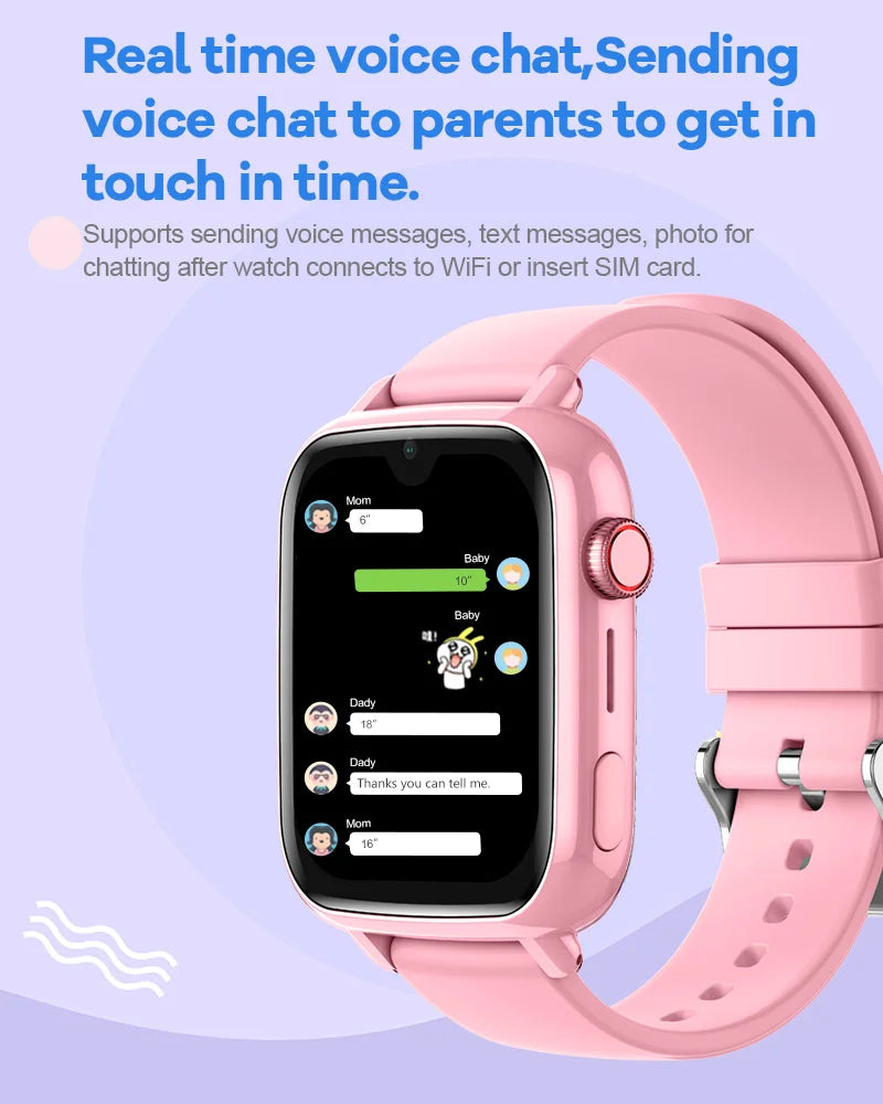 Smartwatch dla dzieci 4G GPS WiFi wideorozmowy SOS KGG