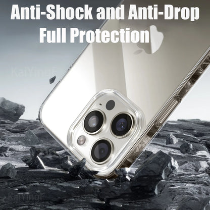 Przezroczyste etui silikonowe iPhone 16 15 14 13 12 11 Pro Max XR XS