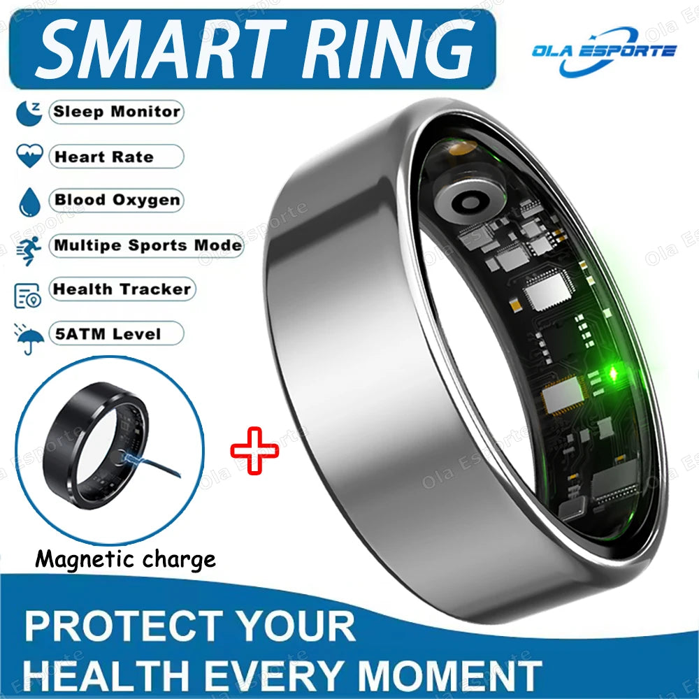 Inteligentny Pierścień Smartring – Tętno, Ciśnienie, Sen, SpO2 | IP68 | Bluetooth 5.3