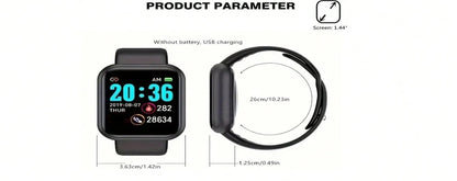 Smartwatch Damski Męski CHAOGENB Y68 – Monitorowanie Snu, Tętna i Aktywności