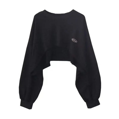 Bluza Damska Oversize Pullover z Kapturem – Jednolity Kolor Streetwear