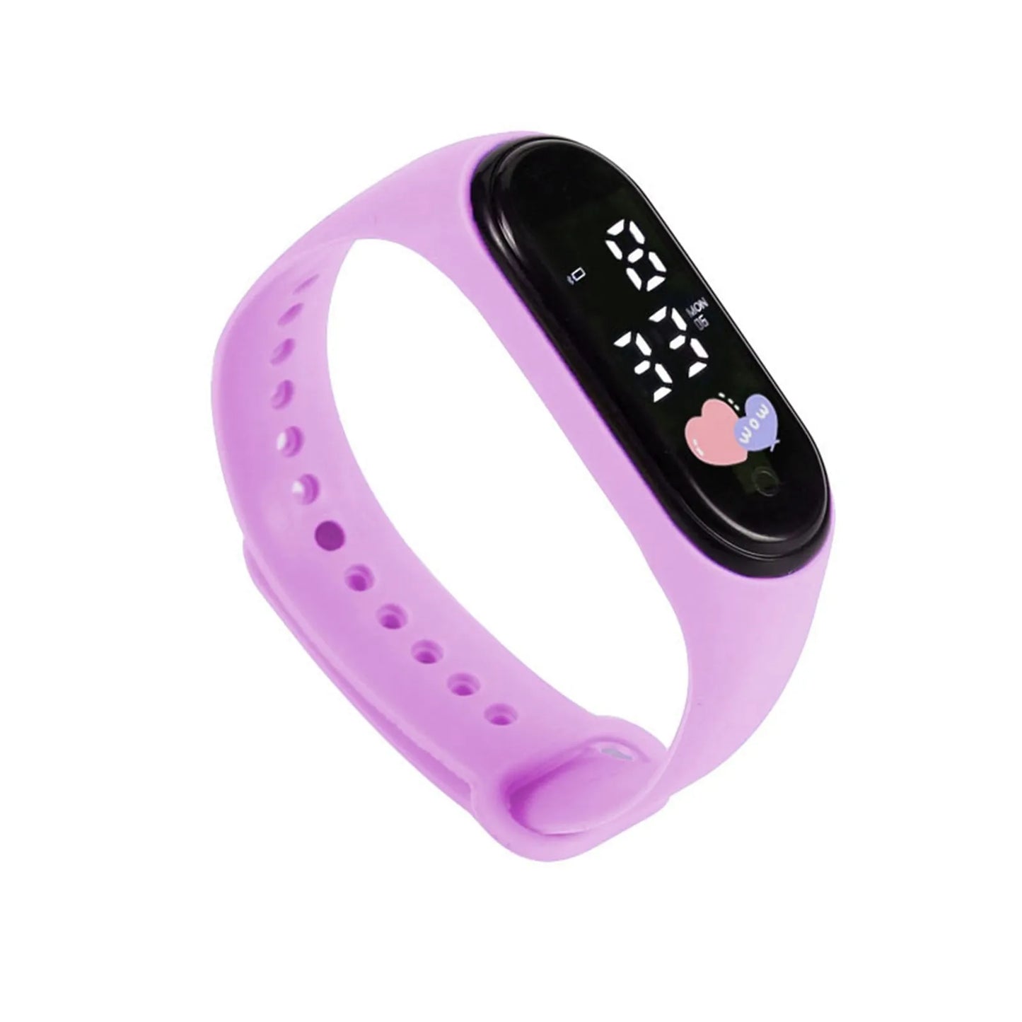 Smartwatch dla dzieci z cyfrowym wyświetlaczem – zegarek sportowy na silikonowej bransolecie