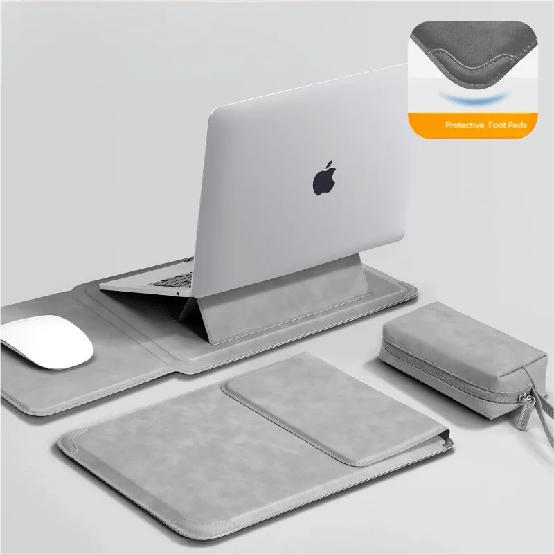 Pokrowiec na laptopa 13 14 15 15.6 16 cali z podstawką – etui do MacBooka, HP, Dell, Huawei