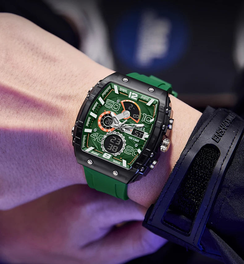 Smartwatch SMAEL 8109 – Dual Display, LED, Wodoszczelny 5ATM, Stoper i Alarm