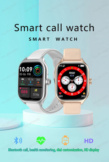 Smartwatch z rozmowami Bluetooth, monitorem zdrowia i ekranem 1.83" – dla niej i dla niego