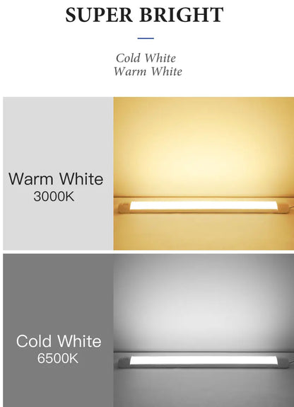 Lampka LED pod szafkę kuchenną 5W 10W 20W – zimna/ciepła biel 220V