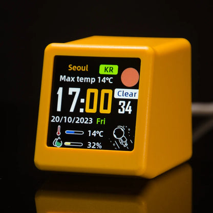 Inteligentna stacja pogody z zegarem i albumem GIF – GeekMagic SmallTV Ultra