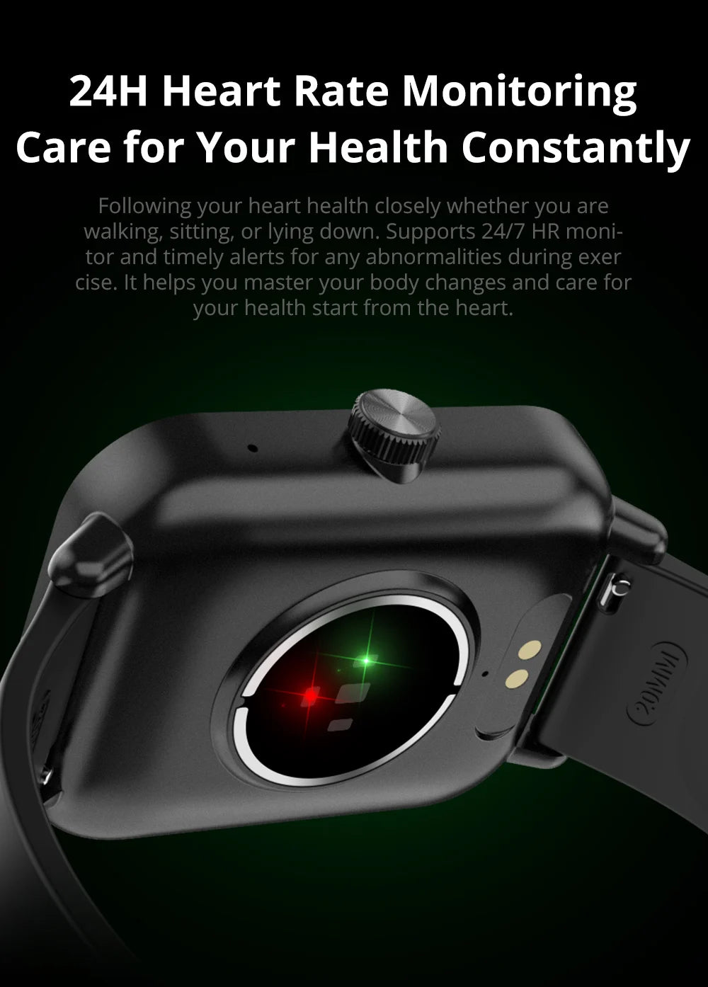 Smartwatch COLMI P81 z rozmowami Bluetooth, monitorem zdrowia 24H i 100+ trybami sportowymi