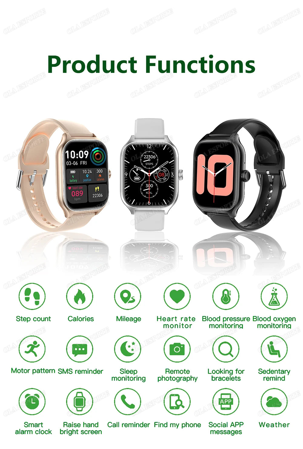 Smartwatch z rozmowami Bluetooth, monitorem zdrowia i ekranem 1.83" – dla niej i dla niego
