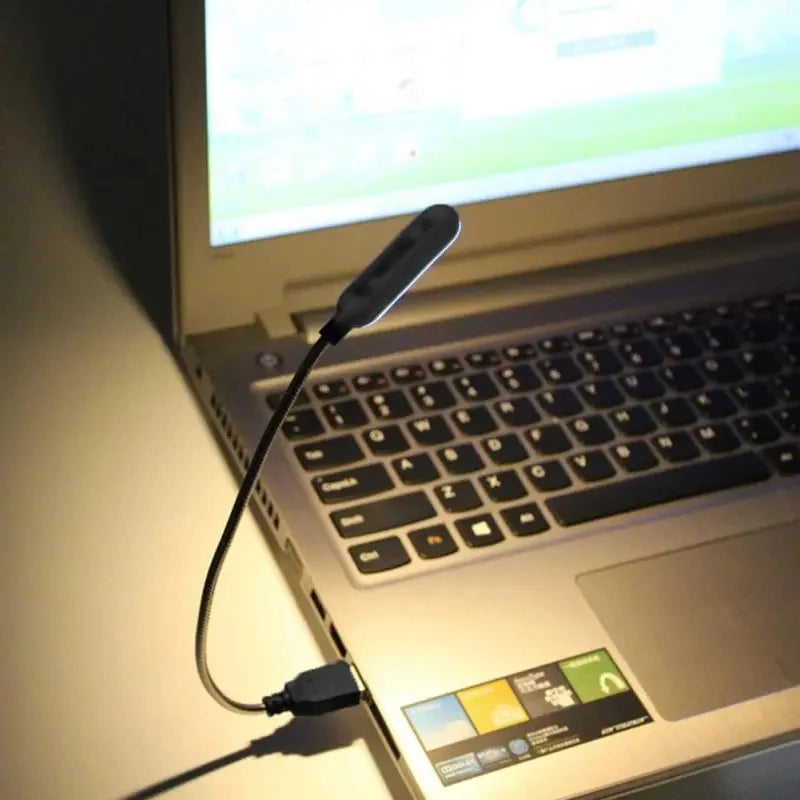 Lampka USB do laptopa LED – elastyczna lampka do czytania i klawiatury