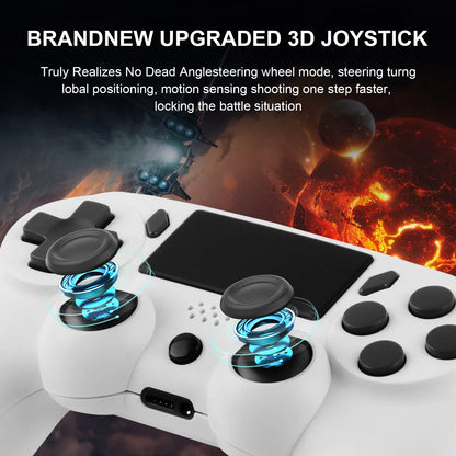 Pad bezprzewodowy GAMINJA P47 do PS4 PS3 PC – żyroskop 6-osiowy, touchpad, podwójne wibracje