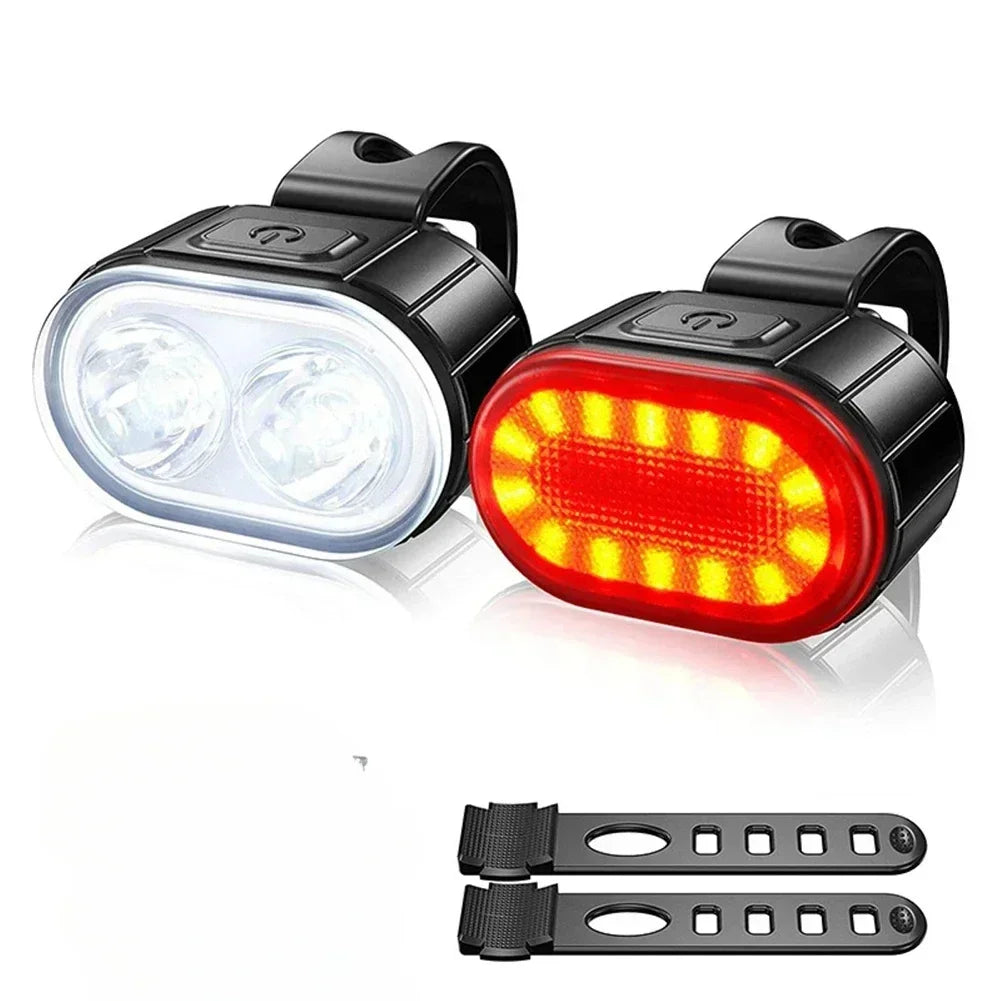 KDULIT 9 LED Bicycle Headlight USB Rechargeable Bike Lamp Super Bright Handlebar Lights Outdoor Waterproof Cycling  Front Light